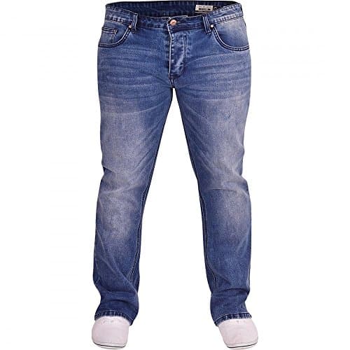 Men’s Bootcut Flared Wide Bottom Loose Fit Denim Jeans