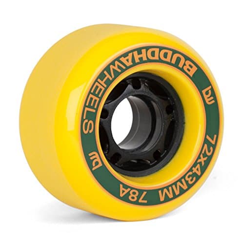 Buddha Wheels Hanshan Longboard Wheels 72 mm 78 A Yellow Slide Wheels