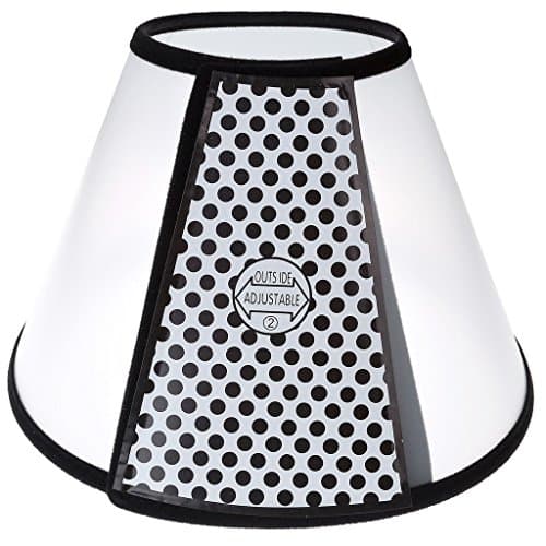Aidle Pet Cat Dog Soft Cone Protective Collar，Plastic Transparent Elizabeth Protective Collar Anti-Bite Lick Wound Healing Safety Practical Neck Cover (L 40-43cm/ 15.6”-16.7”)