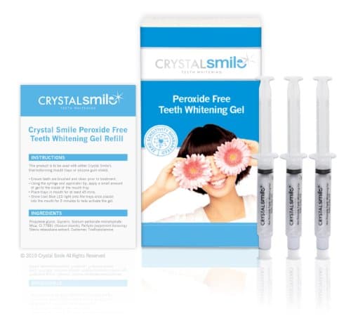 Crystal Smile Advanced Teeth Gel 3 X 10cc. EU &amp; UK Approved. Professional High Grade Peroxide Free Gel used in Dental Practices Worldwide - All Products made in the U.S.A