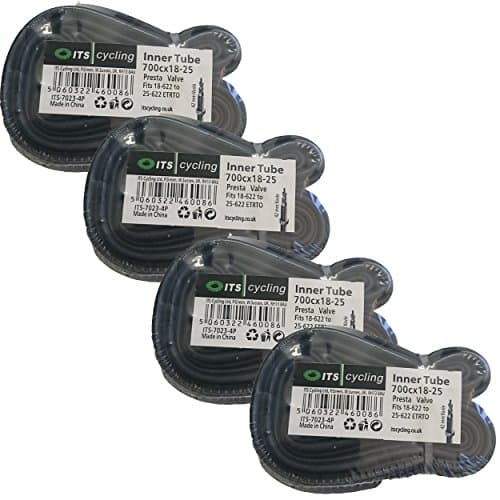 Road Bicycle Inner Tubes 700x18-25c Multi Packs (4)