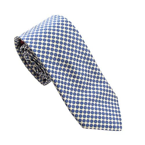 Blue Honeycomb Silk Tie by Van Buck