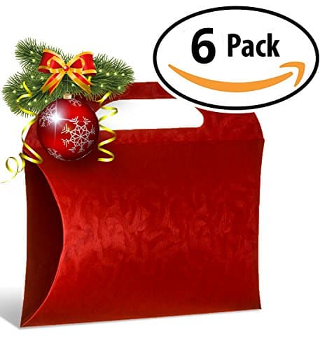 6 Best Decorative Gift Boxes Set with Lids by Giovanni Grazielli Italian Design Premium Elegant and Stylish in Red for different Occasions Wedding Birthday and Christmas (23.0 x 20.0 x 8.5 cm)