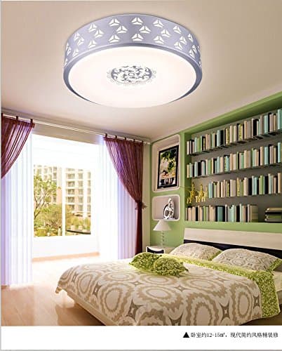 yxhflo Round ceiling light led Ceiling lamp housing round aluminum ceiling light home lighting bedroom lights lights balcony Deckenleuchten,Caliber450mm