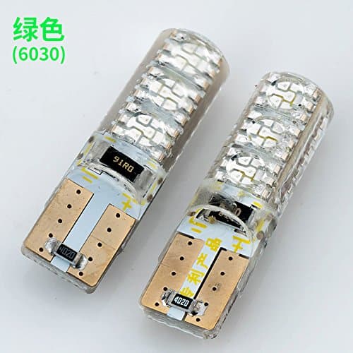 TXDQFa Super bright LED lens auto lamp modification general driving lamp T10 light bulb daily lamp two,6030 green