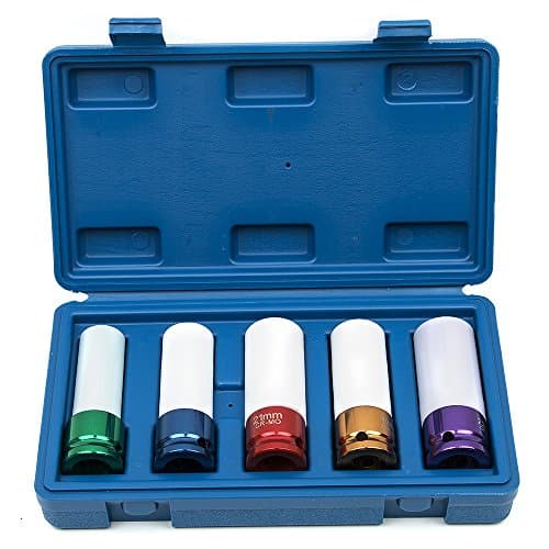 《Clearance Sale ! 》1/2 inch Alloy Wheel Impact Nut Socket Set 5pcs for BMW