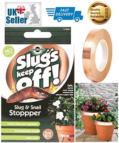 2M Pack Slugs Keep Off Slug Snail Repellant Stopper Organic Defence Adhesive Copper Tape Free UK Delivery
