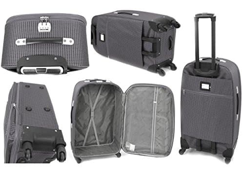 Expanding Lightweight 4 Wheel Spinner Trolley Case - Available in 4 sizes and 3 colours (27" Large, Grey)