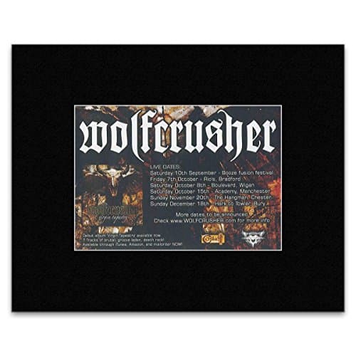 WOLFCRUSHER - UK Tour 2011 Mini Poster - 13.5x21cm