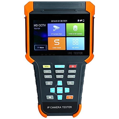 OnvianTech 4-Inch Touch Screen IP CCTV Tester AHD CVI TVI SDI Analog Camera Test HDMI Input ONVIF Monitor Tester PoE Power Supply Built in WIFI X4-ADHS