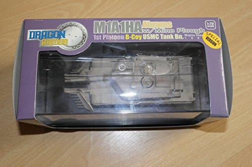 Dragon Armor 1:72 M1A1HA ABRAMS W/MINE PLOUGH 1ST PLATOON B-COY USMC TANK BN