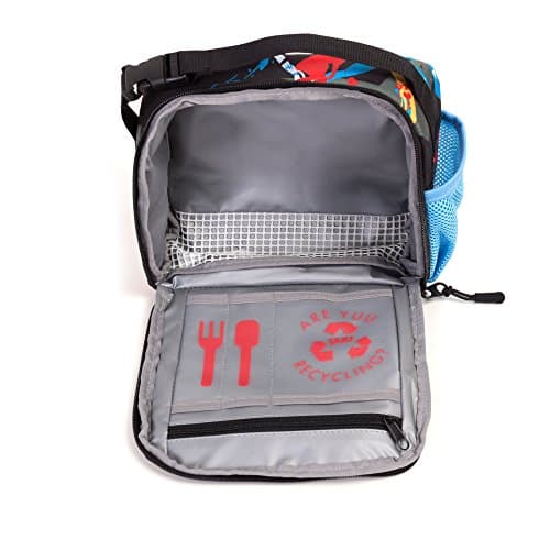 YUUlunch RUUN Black lunchpack - great lunch pack for school, days out and holidays