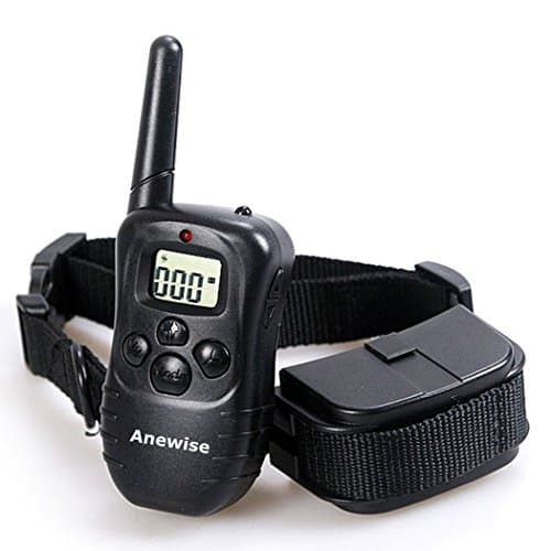 Dog Training Collar with Remote Battery Powered Pet Training Electric Collars for Dogs 300 Meters Range with LCD Display 100LV Shock Remote Training Collar