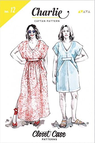 Closet Case Files Ladies Easy Sewing Pattern Charlie Caftan