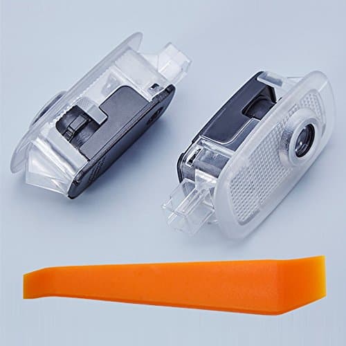 Welcome Light,lollychan 1 pair LED Courtesy Lights Easy Installation Car Door Laser Projector Logo Ghost Shadow Lights for BENZ S(W221) 2008-2012 with Door Upholstery Remover