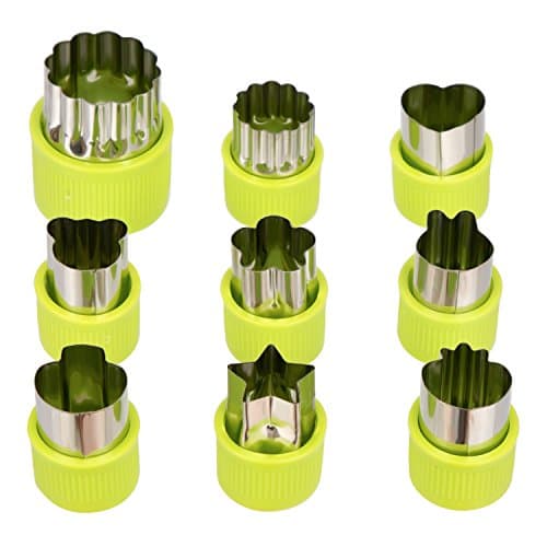 9 pieces Baking Cake Cutter, Vegetable Cutter Cheese Cutter Made Of Stainless Steel Model