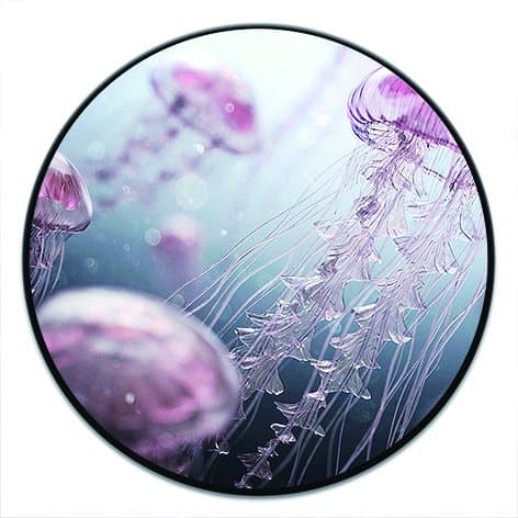 Cheap Pop Out for Mobile Phone, Expanding Pop Grip Mount Holder Stand Sockets for iPhone X,Smartphones and Tablets - Pink Jellyfish Black