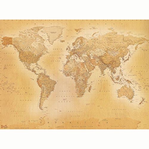 SHH Interiors Ltd Vintage Old Map Wallpaper Wall Mural - 2.32m x 3.15m