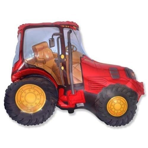 Red Tractor 26" Foil Balloon - Farmyard Party