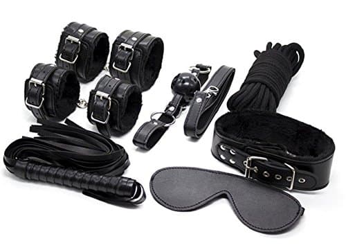 Leather Material Thick Plush Product Binding Replacement Cosplay Toys Couple Gift Alternative Bundled Bound Suit for 7 Pieces/Set