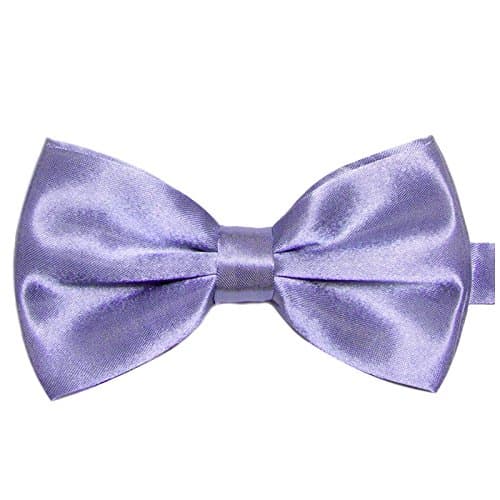 Bow tie men's violet - satin silk look - with double wings for suit toxedo - already tied PAPILLON FARFALLINO