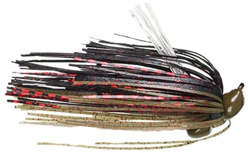 Megastrike Evolution Heavy Cover Jig, Pack of 2 (1/2-Ounce, Green/Pump Head Green Pump Red Flake Craw Skirt)