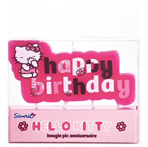 Devineau 1019005 Happy Birthday Picks Hello Kitty Candle