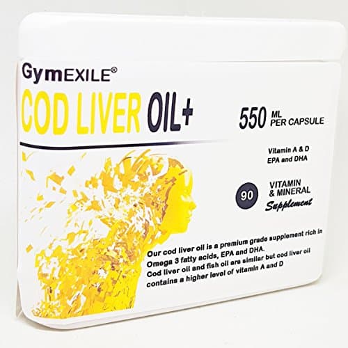 Cod Liver Oil 550mg (3 Months (90 Capsules))
