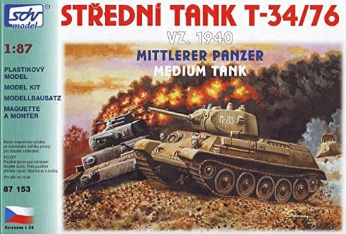 SDV Plastic Model Kit 1/87 H0 Medium Tank Russia WW II T-34/76 1940