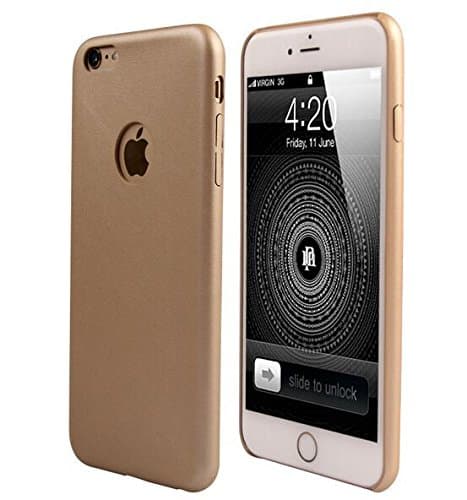 iPhone 6 Plus Case, Oceanwin Superior Ultra Slim PU [Build In Stand] Shock Resistant Ultra Lightweight For iPhone 6S Plus case (5.5 inches) Gold