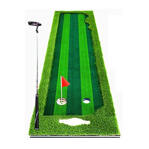 YJ Golf Mats Golf Mats Widened Upgraded Version Indoor Golf Course   Putt Exerciser Home/Office Green Carpet High Simulation Four-color Grass Multi-lane Design