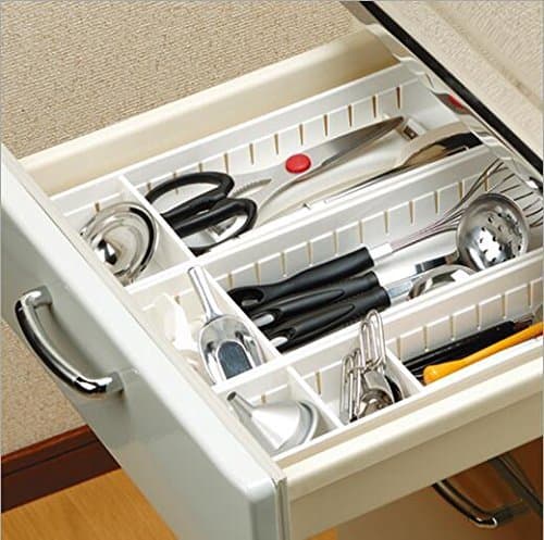 Vinallo 2 Pcs Creative Storage Drawers Stationery Makeup Storage Box Plastic Dividers Drawer Tableware Storage