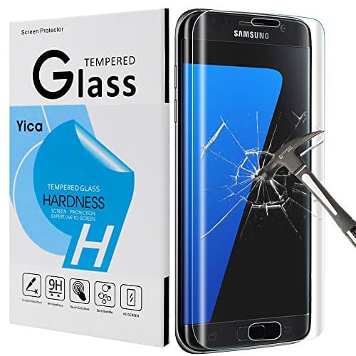 Yica Samsung Galaxy S7 Edge, [9H Hardness] Screen Protector Bubble-Free HD [Anti-scratch] [Ultra] [Tempered Glass] Screen Protector for Samsung Galaxy S7 Edge