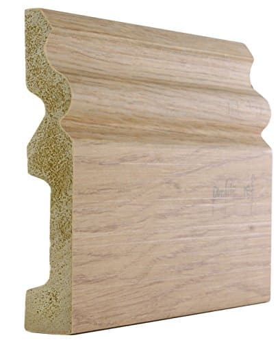 Medium Oak Pre-Finished PS Ogee Skirting Board - Ogee Design 120mm Wide x 20mm Thick x 145m (50 pack = 50 x 2.9m)*FREE DELIVERY* to UK Mainland Addresses.