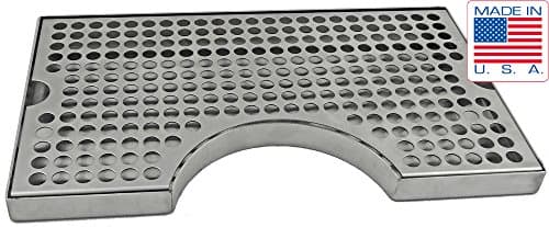 Draft Warehouse Stainless Steel Drip Tray with Cut Out, 12-Inch by 7-Inch