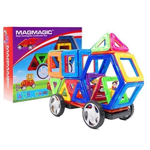 MAGMAGIC 38PCS Construction Building Toy Set Intelligence Mega Block Magnetic Smart DIY Toys Kit