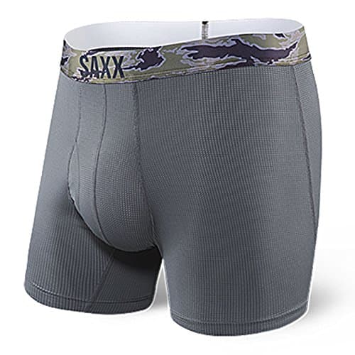 Boxer Briefs – Quest 2.0 Underwear – Boxer Briefs With Built-In Ballpark Pouch Support mens|Dark Charcoal|2XL