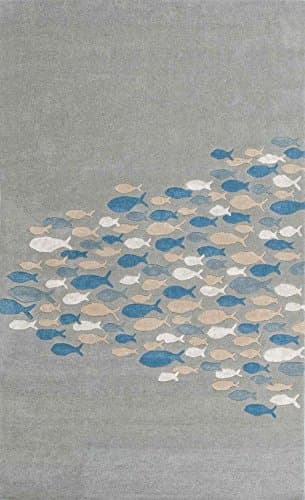 Addison and Banks AMZ_CH0176 Transitional Animal Print Pattern Wool/Silk Hand Tufted Rug, 2 by 3-Feet