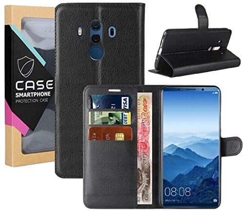 Ragetorc Huawei Mate 10 Pro Wallet case [Durable and Slim] Premium Leather Wallet with Flip and Stand Function and Magnetic Clasp for Huawei Mate 10 Porsche(2017 Model) by