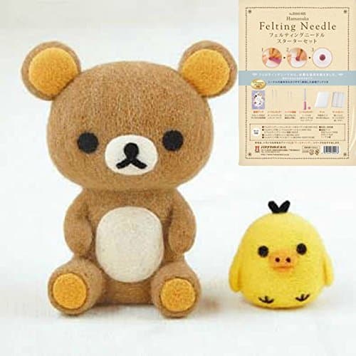 I felt wool kit Relax and Kiiroitori with mascot Starter Set
