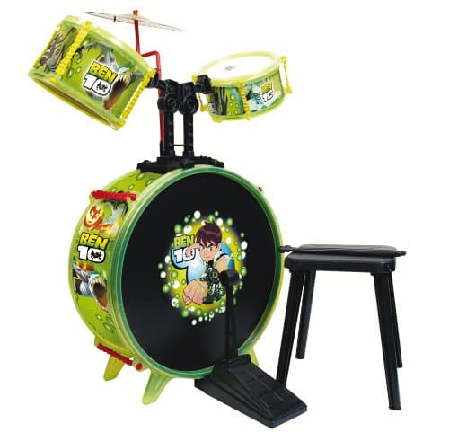 Reig Ben 10 Drum Set with Stool (3 Pieces)