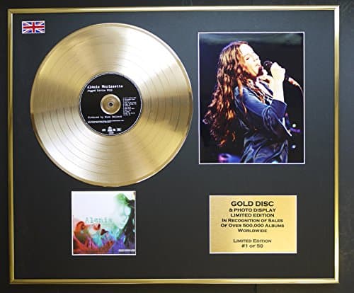 ALANIS MORISSETTE/CD GOLD DISC & PHOTO DISPLAY/LTD. EDITION/COA/JAGGED LITTLE PILL