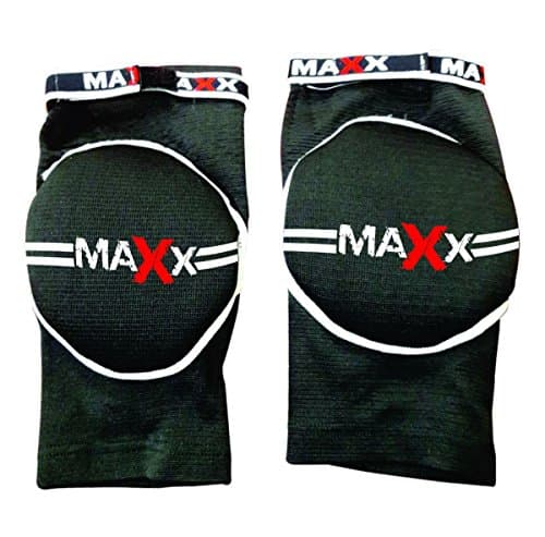 MAXX Original Knees Caps Knee Pads Elasticated Guards MMA Padded Gym Protector Brace Support Guard Fitness