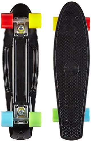 MAXOfit® Mini Cruiser Retro Skateboard American Style 55 cm made from Plastic and Aluminium