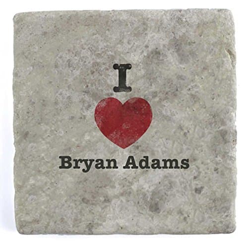 I Love Bryan Adams - Marble Tile Drink Coaster