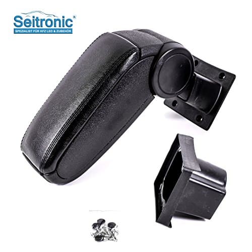 Seitronic BSKOC0720 N Leather Centre Arm Rest, Black