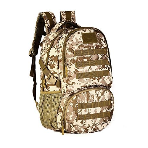 Cinmaul Tactical Military MOLLE Assault Backpack 30L Pack Large Bag Rucksack Sport Outdoor Gear For Hunting Camping Hiking Desert Camouflage