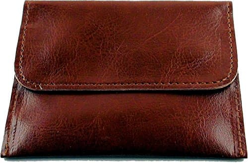 Case for car key and credit cards with blocking special fabric for data protection Keyless Go, RFID, NFC, wireless chip, [Leather brown]