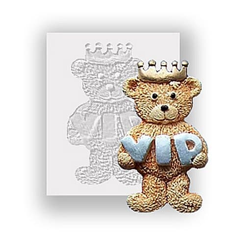 Silicone Mould - Ted Bear VIP - Food Safe