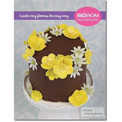 Daisy &amp; Multi Buttercup Cake Decorating Set - Silicone Veining Moulds and Cutters
